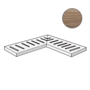 Спецэлемент ABK Out.20 Ang. Griglia Sx Eco Chic Avana PF60006581 18x90 матовый