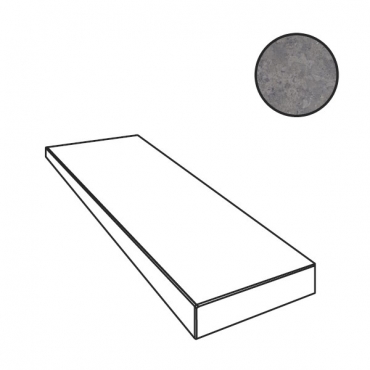Ступень ABK Pietra Viva Gradone Angolare Dx Antracite Nat PF60012284 32x120 матовая