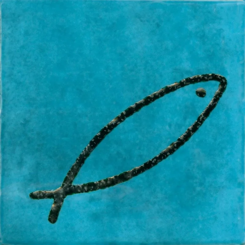 Декоративный элемент ABK Poetry Colors Decor Swim Turquoise PF60011953 10x10 глянцевый