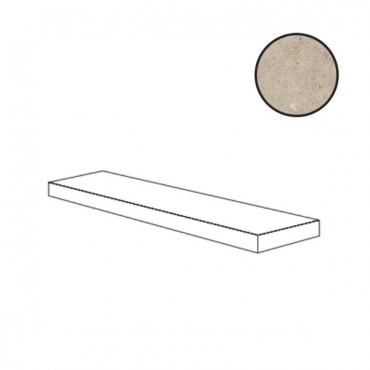 Ступень ABK Poetry Stone Angolare Dx Pirenei Ecru Nat PF60010790 32x120 матовая