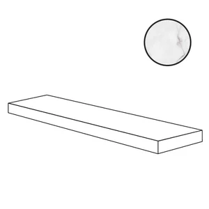 Ступень ABK Sensi 900 Angolare Dx Carrara Lux Ret PF60012526 32x120 полированная