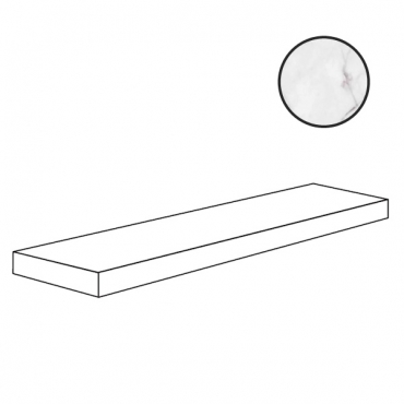 Ступень ABK Sensi 900 Angolare Sx Carrara Ant 3D Ret PF60012785 32x120 рельефная