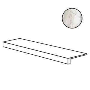 Ступень ABK Sensi 900 Gradone Oyster White Lux Ret PF60012509 32x120 полированная