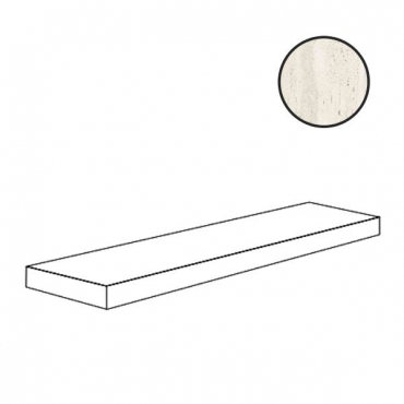 Ступень ABK Sensi Roma Gradone Angolare Top Dx Ivory PF60012717 32x120 матовая