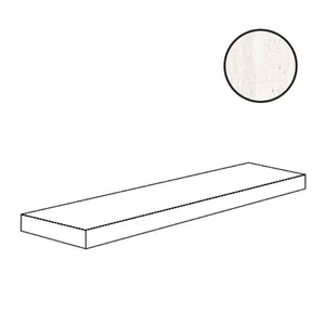 Ступень ABK Sensi Roma Gradone Angolare Top Dx White Lappato PF60012737 32x120 лаппатированная