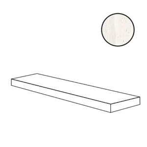Ступень ABK Sensi Roma Gradone Angolare Top Sx White Lappato PF60012734 32x120 лаппатированная