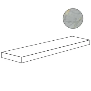 Ступень ABK Sensi Signoria Ang.Top Sx Grigio Siena Lux PF60009137 32x120 полированная