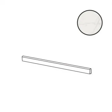 Бордюр ABK Sensi Signoria Battiscopa Statuario Light Lux PF60010367 5,5x120 полированный