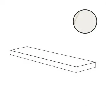 Ступень ABK Sensi Signoria Gradone Angolare Sx Calacatta Michelangelo Nat PF60010408 32x120 натуральная