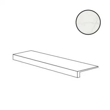 Ступень ABK Sensi Signoria Gradone Statuario Light Lap PF60012403 32x120 лаппатированная