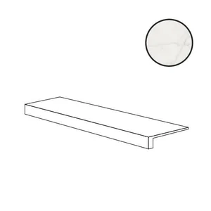 Ступень ABK Sensi Signoria Gradone Statuario Light Lux PF60010369 32x120 полированная