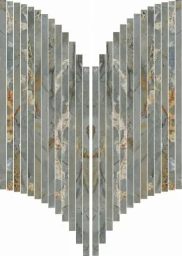 Мозаика ABK Sensi Signoria Mos Ventaglio Roma Imperiale Lux PF60009152 28x60 полированная