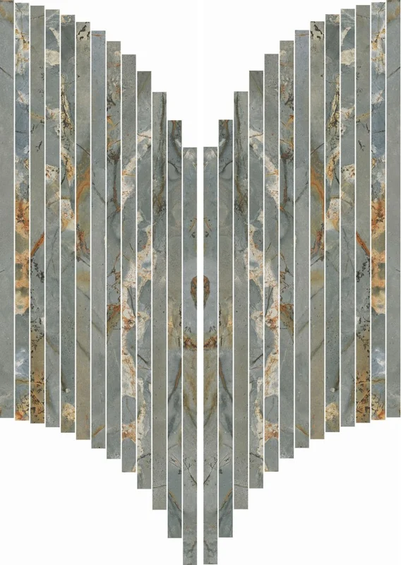 Мозаика ABK Sensi Signoria Mos Ventaglio Roma Imperiale Lux PF60009152 28x60 полированная