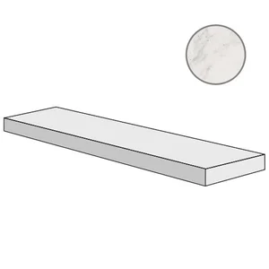 Ступень ABK Sensi Ang.Top Dx Statuario White Sable 1SR34753 32x120 натуральная