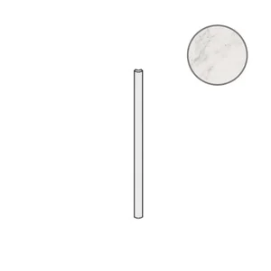Бордюр ABK Sensi Raccordo Statuario White Lux 1SL11253 1,2x30 глянцевый