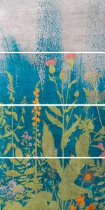 Панно ABK W&S Cp4 Botanical Blue A PF60001856 120x240 матовое