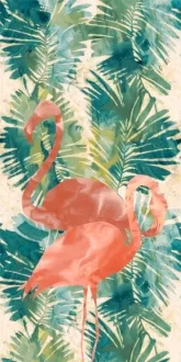 Wide & Style Tropical Flamingo PF60009448