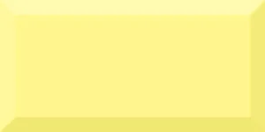 Плитка Absolut Keramika Monocolor Amarillo Biselado Brillo 10x20 глянцевая
