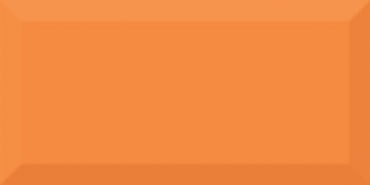 Плитка Absolut Keramika Monocolor Naranja Biselado Brillo 10x20 глянцевая