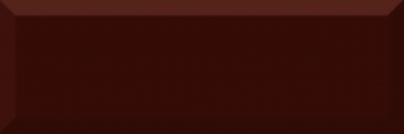Плитка Absolut Keramika Monocolor Biselado Brillo Marron 10x30 глянцевая