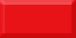 Плитка Absolut Keramika Monocolor Rojo Biselado Brillo 7,5x15 глянцевая
