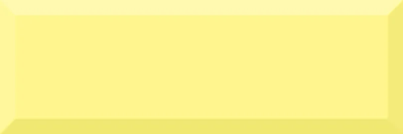 Плитка Absolut Keramika Monocolor Amarillo Biselado Brillo 10x30 глянцевая