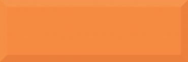 Плитка Absolut Keramika Monocolor Naranja Biselado Brillo 10x30 глянцевая