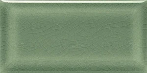 Плитка Adex ADMO2012 Biselado PB C/C Verde Oscuro 7,5x15 глянцевая