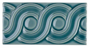 Бордюр Adex ADMO4083 Relieve Clasico C/C Gris Azulado 7,5x15 глянцевый