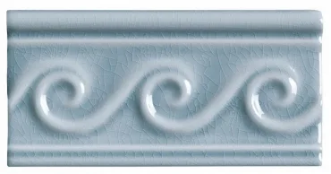 Бордюр Adex ADMO4120 Relieve PB Olas C/C Stellar Blue 7,5x15 глянцевый