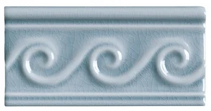 Бордюр Adex ADMO4120 Relieve PB Olas C/C Stellar Blue 7,5x15 глянцевый