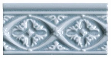Бордюр Adex ADMO4121 Relieve Bizantino C/C Stellar Blue 7,5x15 глянцевый