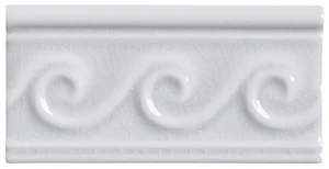 Бордюр Adex ADMO4122 Relieve PB Olas C/C Cadet Gray 7,5x15 глянцевый