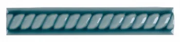 Бордюр Adex ADMO5185 Trenza PB C/C Gris Azulado 2,5x15 глянцевый