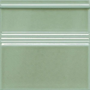 Бордюр Adex ADMO5204 Rodapie Clasico C/C Verde Claro 15x15 глянцевый