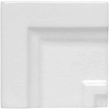 Вставка Adex ADMO5410 Angulo Marco Cornisa Clasica C/C Blanco 7,5x7,5 глянцевая