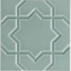 Декоративный элемент Adex ADNE4149 Liso Star Sea Green 15x15 глянцевый