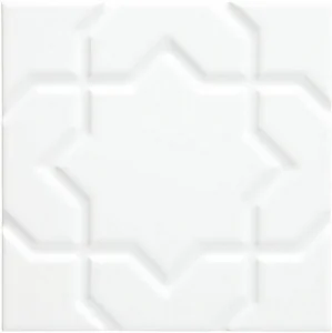 Декоративный элемент Adex ADNE4151 Liso Star Blanco Z 15x15 глянцевый