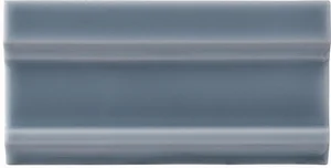 Бордюр Adex ADNE5603 Cornisa Clasica Storm Blue 7,5x15 глянцевый