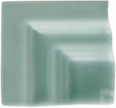 Вставка Adex ADNE5616 Angulo Marco Cornisa Clasica Sea Green 5x5 глянцевая