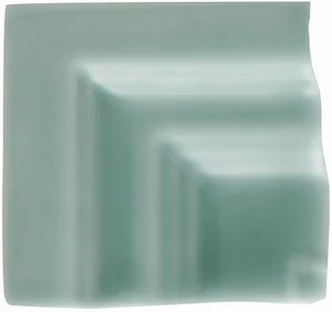 Вставка Adex ADNE5616 Angulo Marco Cornisa Clasica Sea Green 5x5 глянцевая