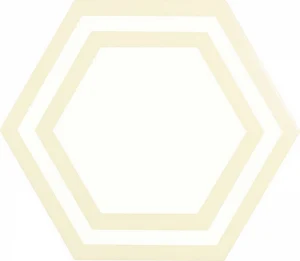 Плитка Adex ADPV9017 Pavimento Hexagono Deco Bone 20x23 матовая