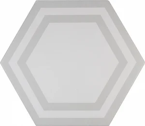 Плитка Adex ADPV9019 Pavimento Hexagono Deco Light Gray 20x23 матовая