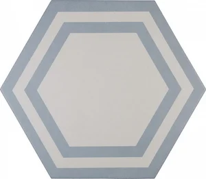 Плитка Adex ADPV9021 Pavimento Hexagono Deco Azure 20x23 матовая