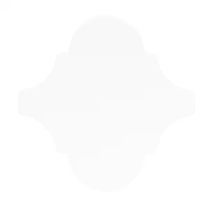 Плитка Adex ADNE8109 Arabesco Liso Blanco Z 15x15 глянцевая