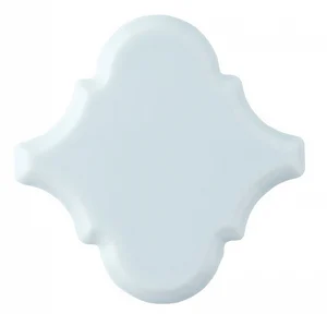 Плитка Adex ADST8022 Arabesco Biselado Ice Blue 15x15 глянцевая