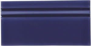Бордюр Adex ADRI5084 Rodapie Santorini Blue 10x20 глянцевый