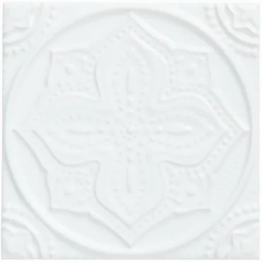 Декоративный элемент Adex ADST4067 Relieve Mandala Planet Snow Cap 14,8x14,8 глянцевый