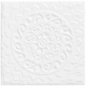Декоративный элемент Adex ADST4074 Relieve Mandala Universe Snow Cap 14,8x14,8 глянцевый