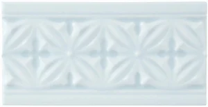 Бордюр Adex ADST4081 Relieve Gables Ice Blue 10x19,8 глянцевый